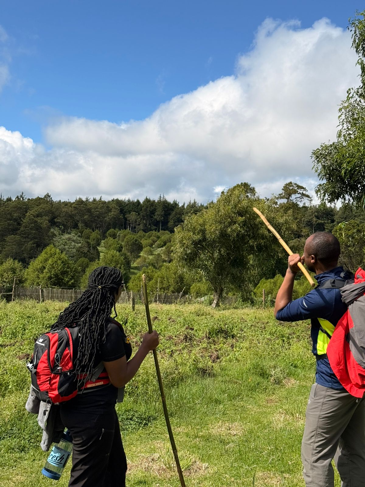 Hiking group at summit